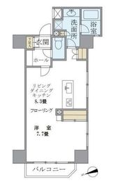 コート新御徒町 205 間取り図