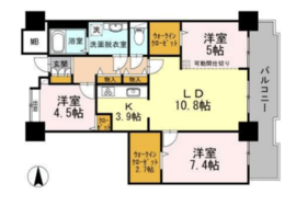 品川シーサイドビュータワー1 1004 間取り図