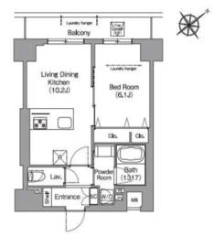 HF押上レジデンス 208 間取り図