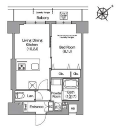 HF押上レジデンス 408 間取り図