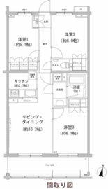 ヒューリックコート雪が谷 212 間取り図