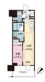レ・ジェイド新横浜 9階 間取り図