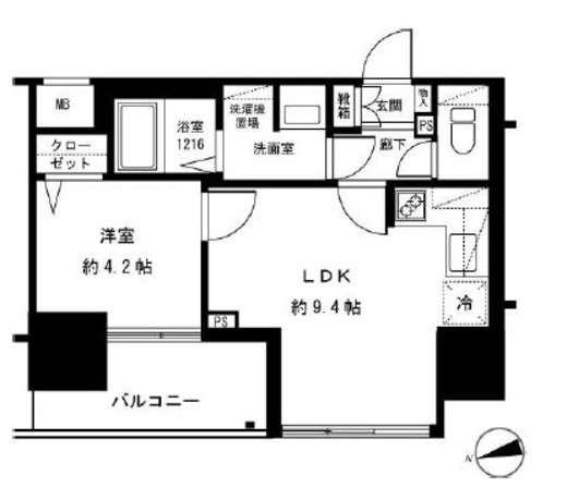 シティインデックス西日暮里 3階 間取り図
