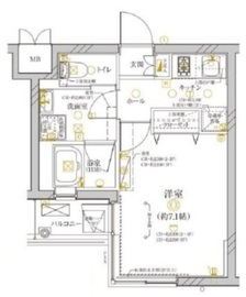 ディアレイシャス武蔵新城 2階 間取り図