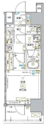 KDXレジデンス池袋ウエスト 307 間取り図