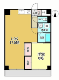 ロイヤルフラット野毛山壱番館 702 間取り図