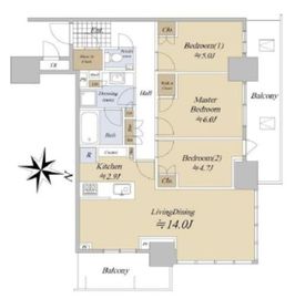パークタワー西新宿 12階 間取り図