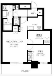 ザ・タワー横浜北仲 39階 間取り図