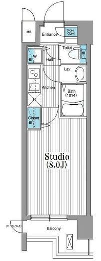 グランド・ガーラ銀座 6階 間取り図