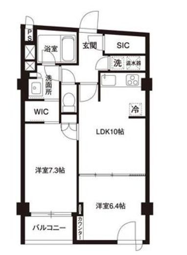 アーバンパーク代官山2 208 間取り図