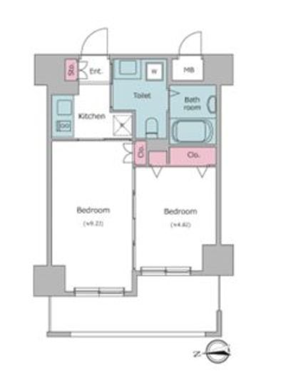 レジディア秋葉原 903 間取り図