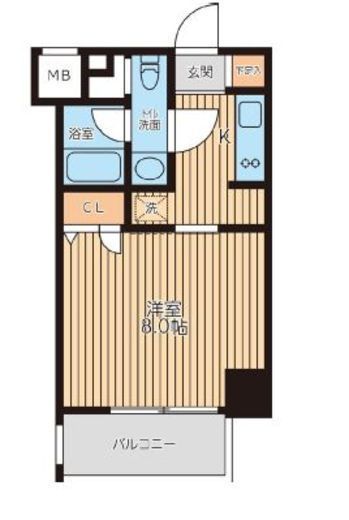 レジディア新横浜 307 間取り図