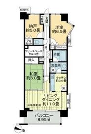 ライオンズプラザ池之端 6階 間取り図