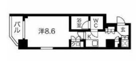 スパシエグランス早稲田 8階 間取り図