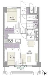 ライオンズマンション中目黒 7階 間取り図