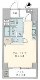 秀和六本木レジデンス 1階 間取り図