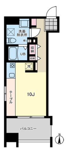 プライマル亀戸 501 間取り図