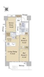 シティハウス巣鴨 3階 間取り図