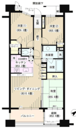 パークホームズ東神奈川ステーションアリーナ 3階 間取り図