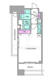 レジディア西麻布 801 間取り図