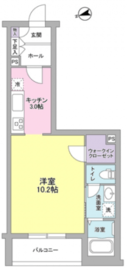プレジオ桜丘 306 間取り図