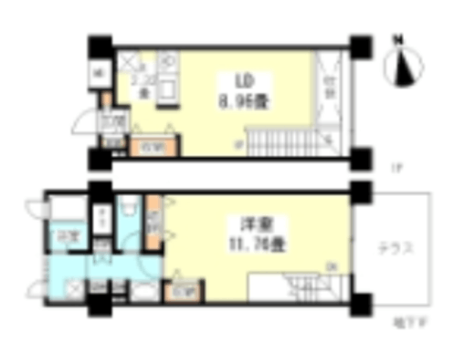 スタイリオ妙蓮寺 106 間取り図