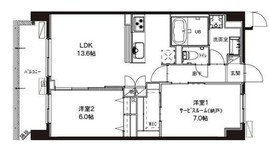 ブルーブラン新横浜 4階 間取り図