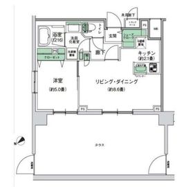 スタイリオ梶が谷 105 間取り図
