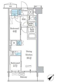 パークアクシス品川南大井パークフロント 812 間取り図