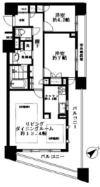 グランドメゾン高輪台 4階 間取り図