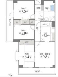 目黒本町マンション 301 間取り図