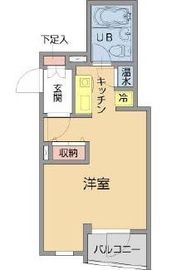 オーパスホームズ八丁堀 1103 間取り図