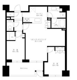 ブリリア目黒大橋 2階 間取り図