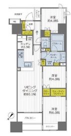 グレーシア勝どき 10階 間取り図