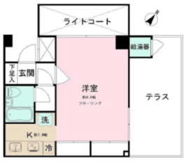 コリーヌ代官山 1階 間取り図