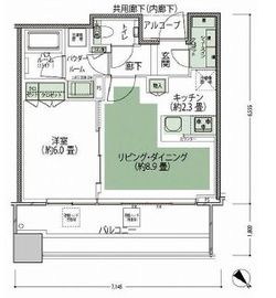 スカイフォレストレジデンス　タワー&スイート 23階 間取り図