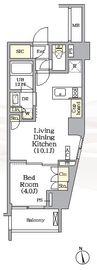 アーバンコア旗の台 703 間取り図