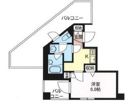 グリーングラス千駄ヶ谷 701 間取り図