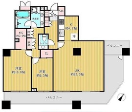パークスクエア文京音羽 14階 間取り図