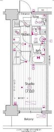 ガーラ・プライム横濱関内 5階 間取り図