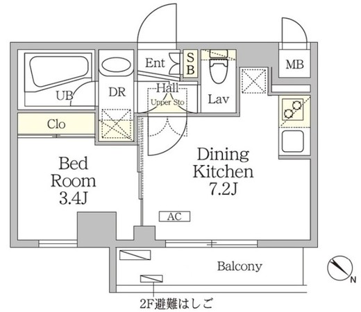 アジールコート池尻大橋 201 間取り図