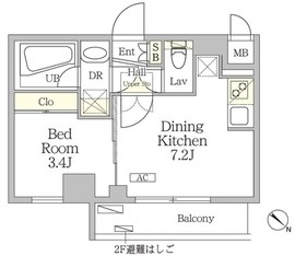 アジールコート池尻大橋 201 間取り図