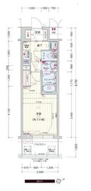 プレサンスジェネ浅草 7階 間取り図