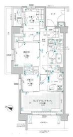 パレステージ茅ヶ崎Ⅱ 3階 間取り図