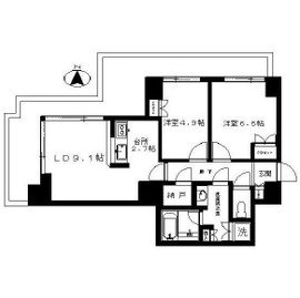 イーストコモンズ清澄白河フロントタワー 8階 間取り図