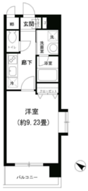 レジアス新横浜 601 間取り図