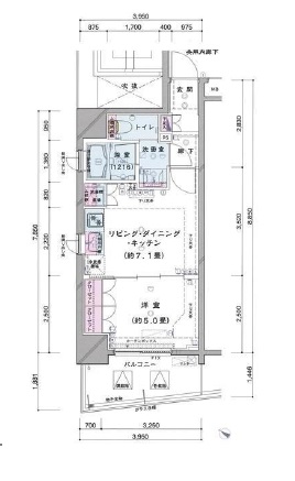 ルネサンス九段下ザ・レジデンス 10階 間取り図