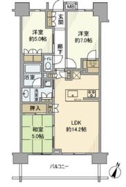 ザ・パークハウス池上 10階 間取り図