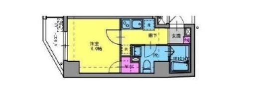 フロンティア横濱EAST 8階 間取り図