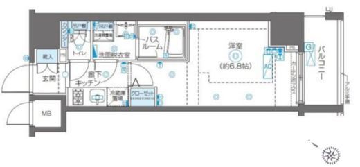 ZOOM川崎Second 7階 間取り図